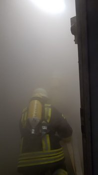 Atemschutzträger im Einsatz