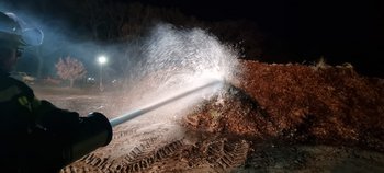 Schaumrohr im Einsatz